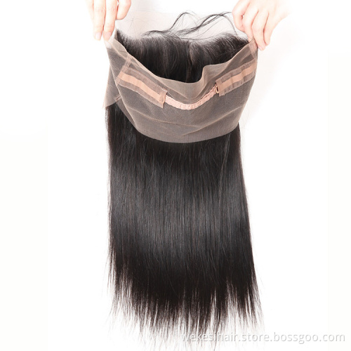 Hot Sale 360 Lace Frontal High Quality Heavy Density 360 Lace Frontal Closure With Hair Bundles